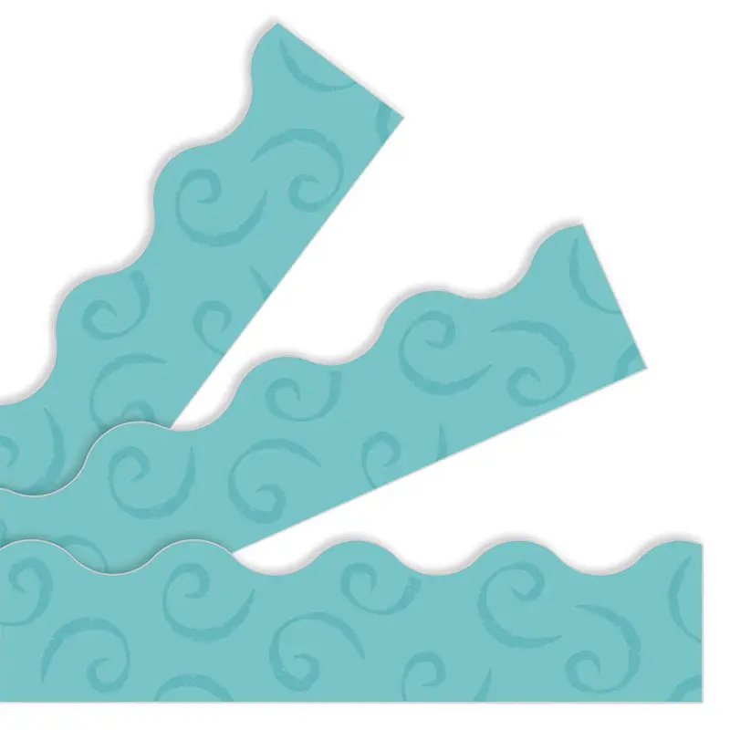 TEAL SWIRLS TERRIFIC TRIMMERS