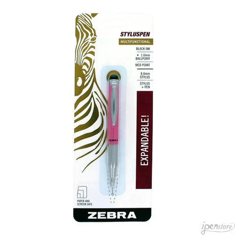 STYLUS PEN TELESCOPIC 1.0 BLACK INK PRETTY PINK