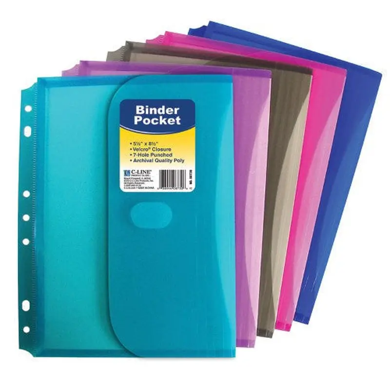 SUPER HEAVYWEIGHT POLY BINDER POCKETS ASST COLORS
