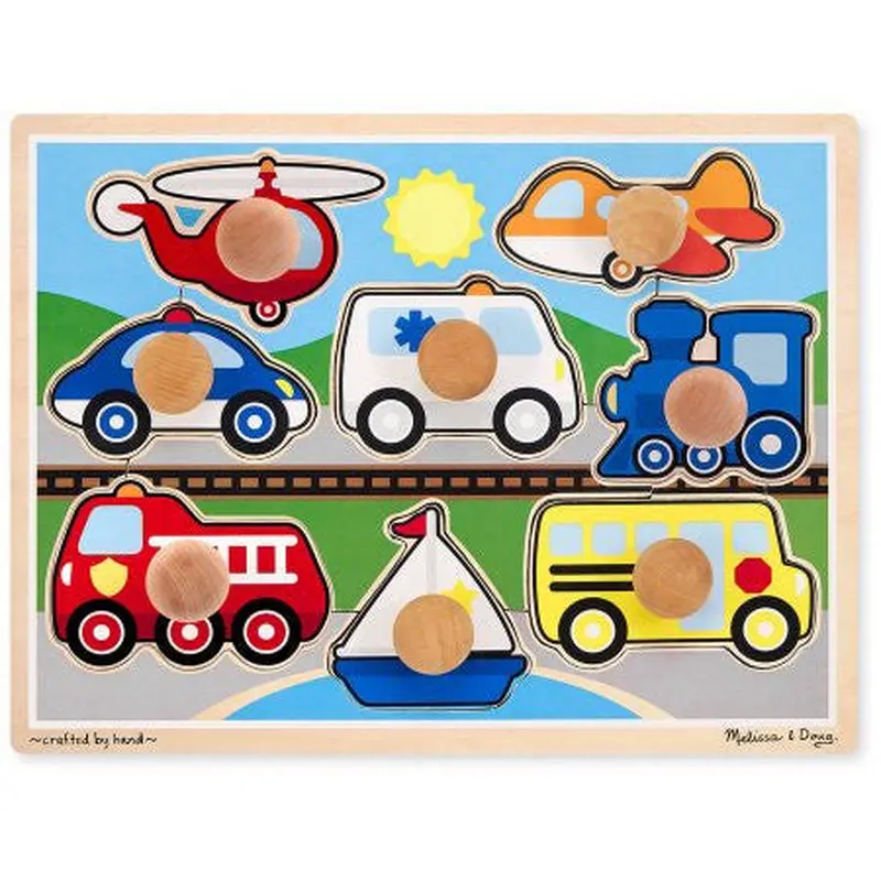 VEHICLES JUMBO KNOB PUZZLE