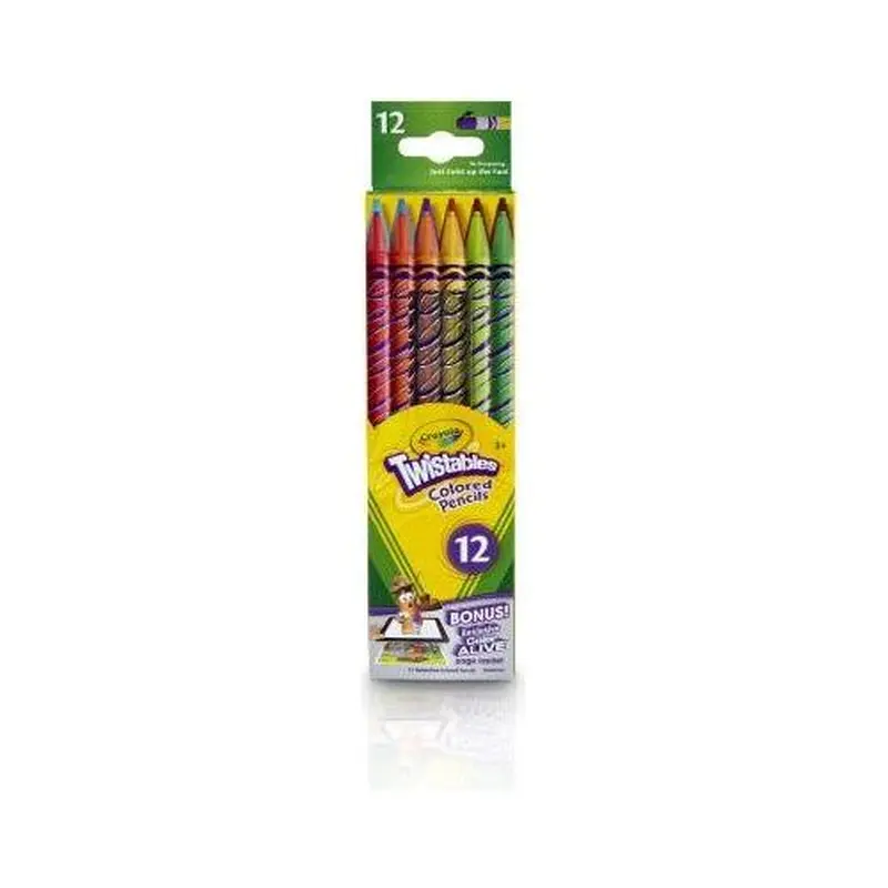 TWISTABLE COLORED PENCIL PQT. 12