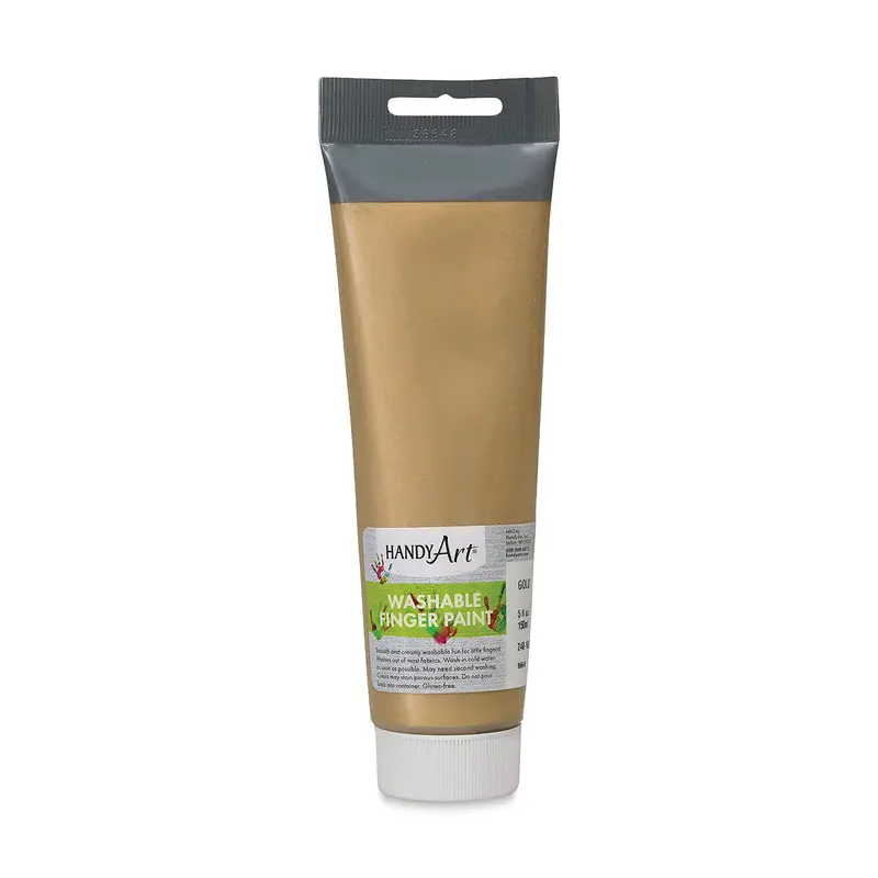 WASHABLE FINGER PAINT TUBE GOLD