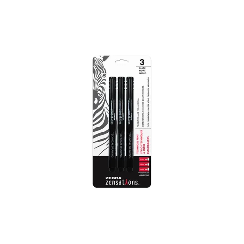 ZENZATIONS TECHNICAL PEN ASST PQ.3