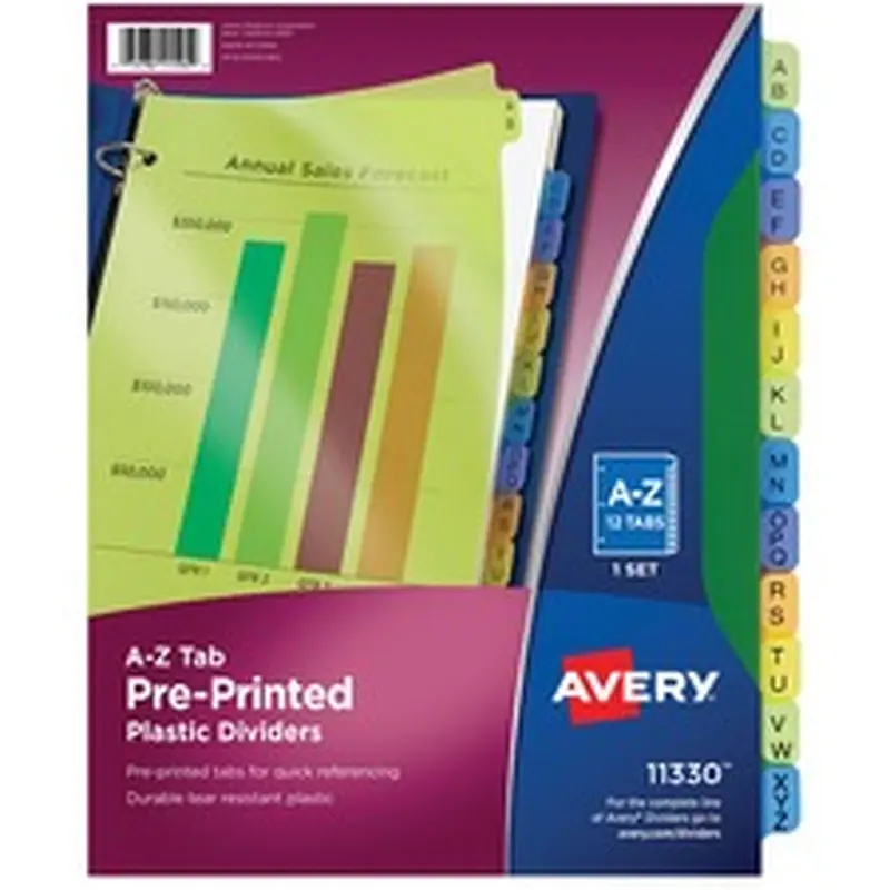 Avery® Durable Preprinted Tab Dividers
