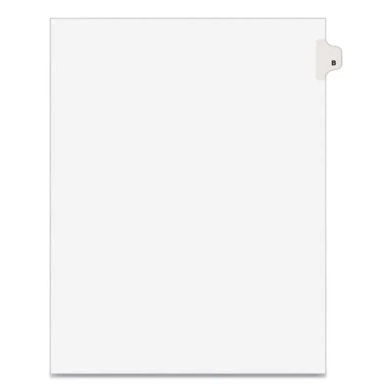 TAB,SIDE,LTR,TAB B,25/PK