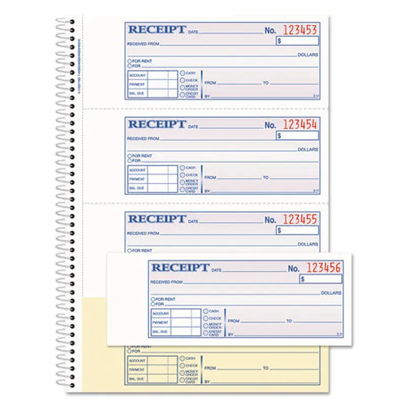 BOOK,MNY/RNT RCEPT,200ST