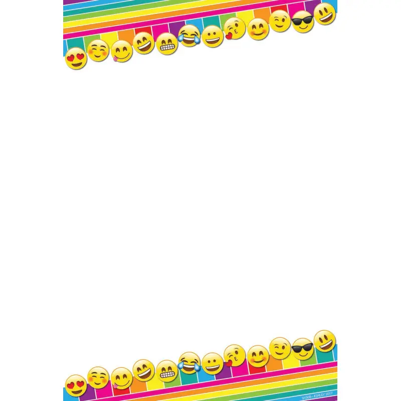 Ashley Smart Poly Emoji Blank Poly Chart, 13" X 19" (ASH91008)