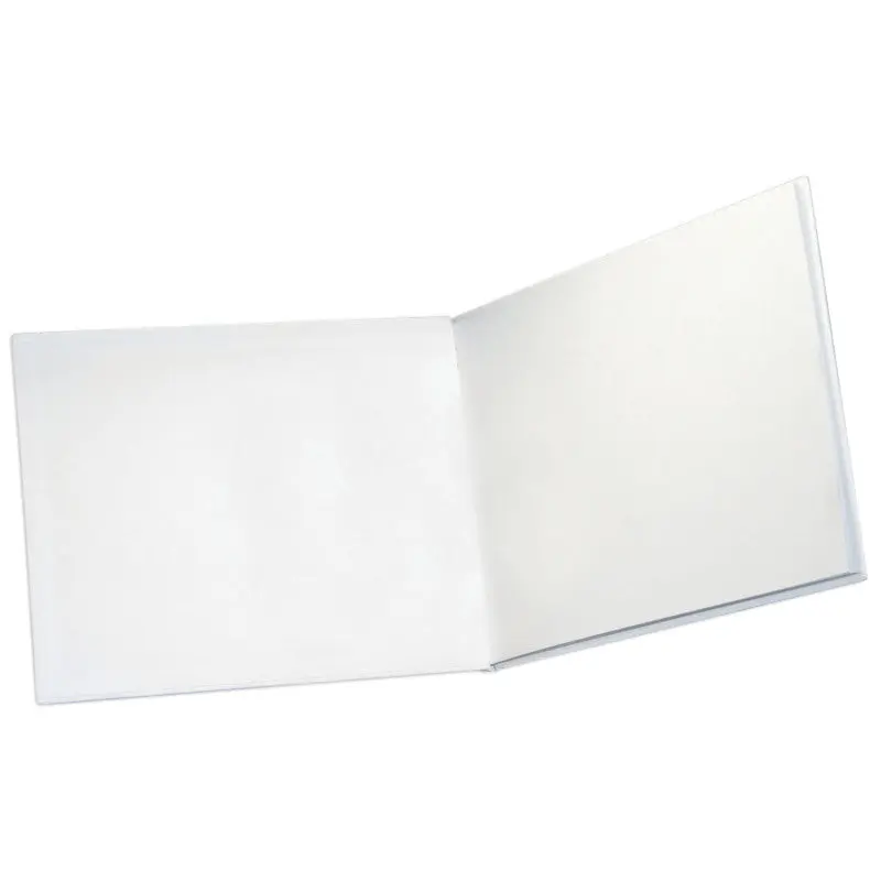 Ashley White Hardcover Blank Book, Landscape, 8-1/2" x 11" (ASH 10710)