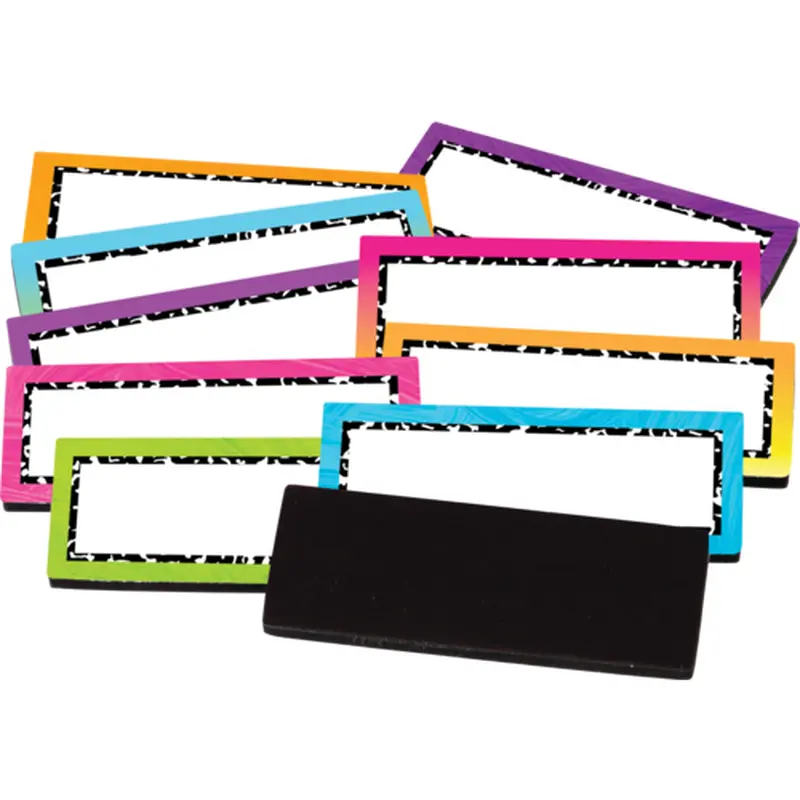 Teacher Created Brights 4Ever Magnetic Labels,2'' x 1'' (TCR 20599)