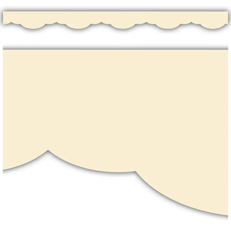 Teacher Created Creme Brulee Fancy Scallops Border Trim (TCR 9129)