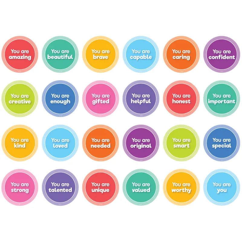 Teacher Created Colorful Magnet Positive Affirmations (TCR 77592)