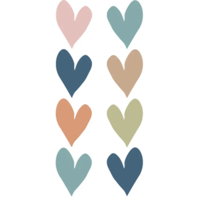 Teacher Created Everyone is Welcome Hearts Mini Stickers (TCR 7140)