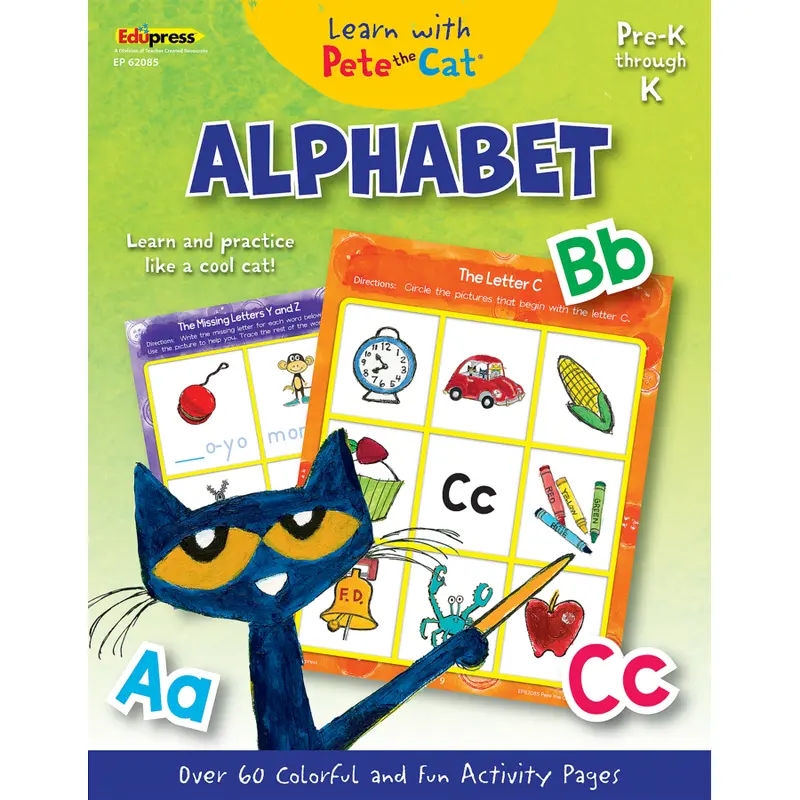 Teacher Created Learn with Pete the Cat: Alphabet (TCR 62085)