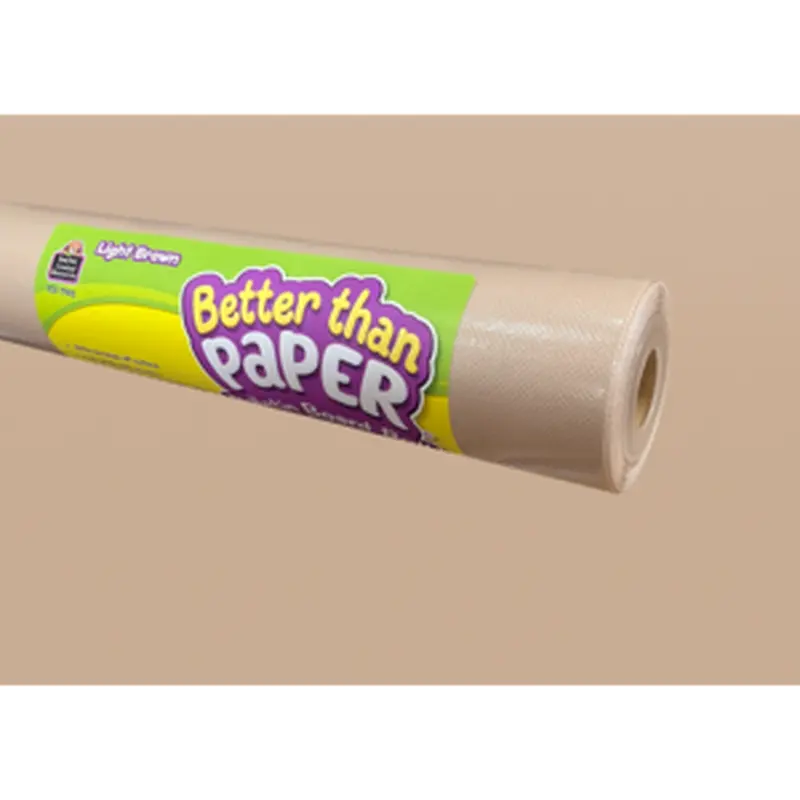 Teacher Created Light Brown Better Than Paper Bulletin Board Roll , 4' x 12' (TCR 77412)
