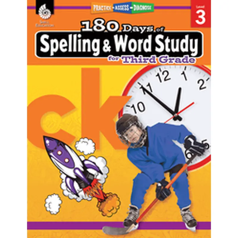 Teacher Created Materials 180 Days of Spelling & Word Study for Third Grade (SEP 28631)