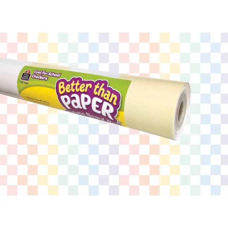 Teacher Created Resources Cool for School Checkers Better Than Paper Bulletin Board Roll (TCR 77600)