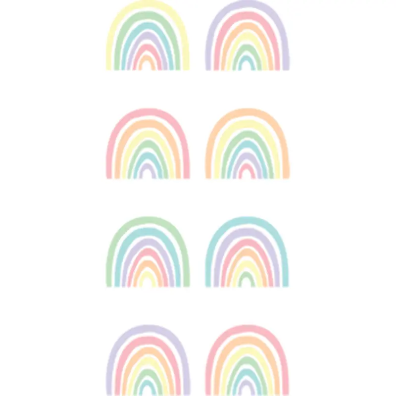 Teacher Created Pastel Pop Rainbows Mini Stickers, '', 378 Stickers (TCR 8424)