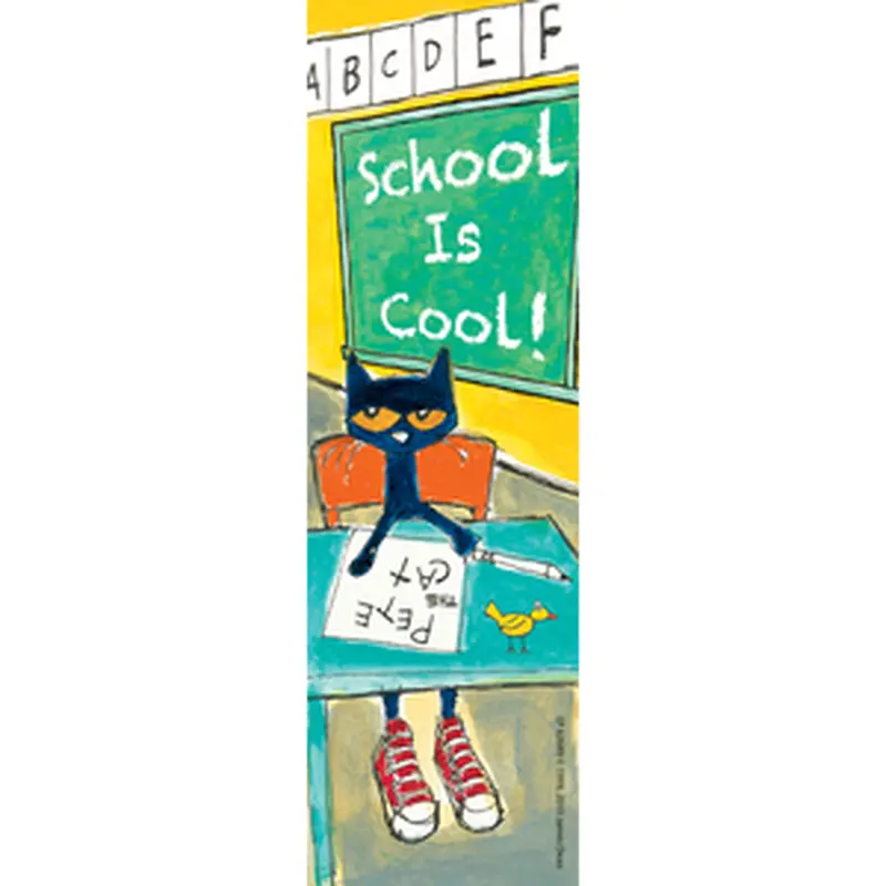Teacher Created Pete the Cat School is Cool Bookmarks, Pack of 36 (TCR 62689)