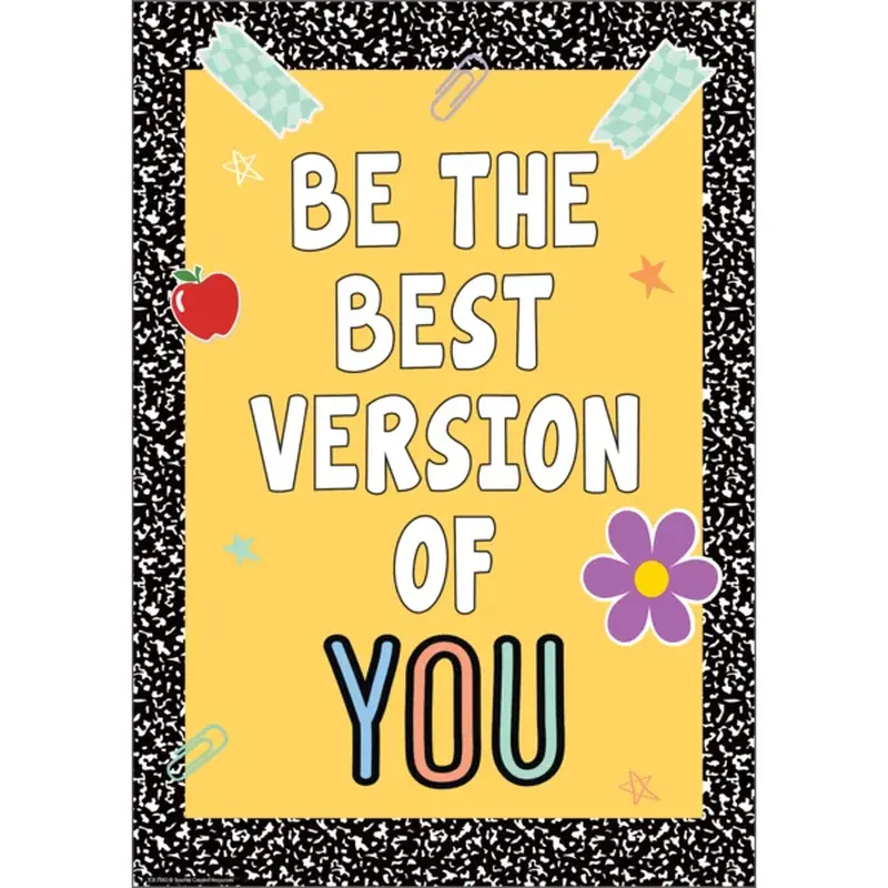 Teacher Created Resources Be the Best Version of You Positive Poster (TCR 7382)