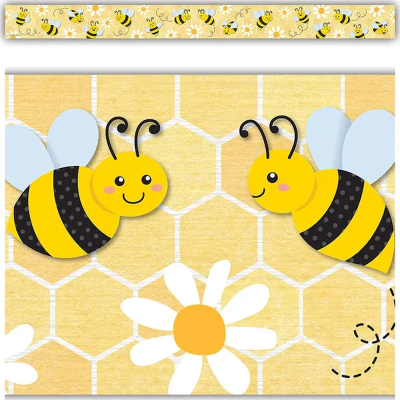 Teacher Created Resources Buzzing Bees Straight Border Trim (TCR 6908)