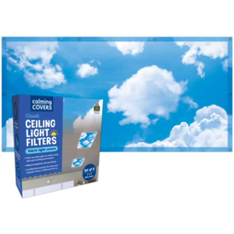 Teacher Created Resources Clouds Calming Covers Ceiling Light Filters (TCR 20140)