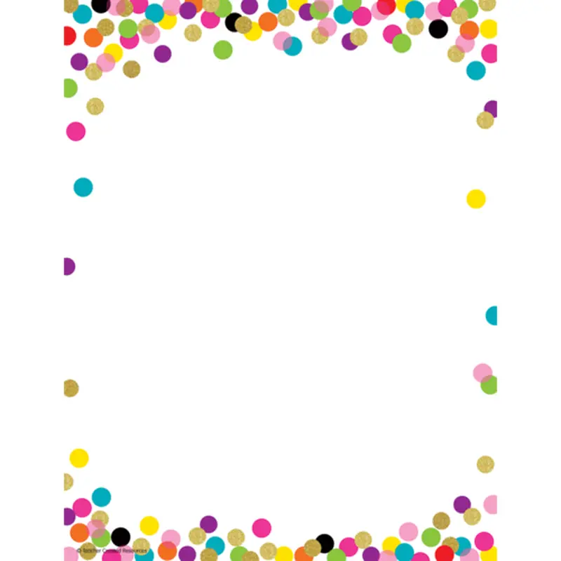 Teacher Created Resources Confetti Computer Paper (TCR 2735)