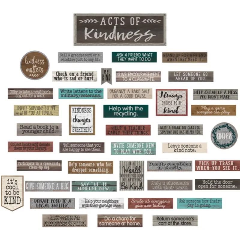 Teacher Created Resources Home Sweet Classroom Acts of Kindness Bulletin Board Set (TCR 8462)