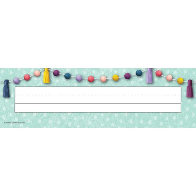 Teacher Created Resources Oh Happy Day Flat Name Plates (TCR9058)