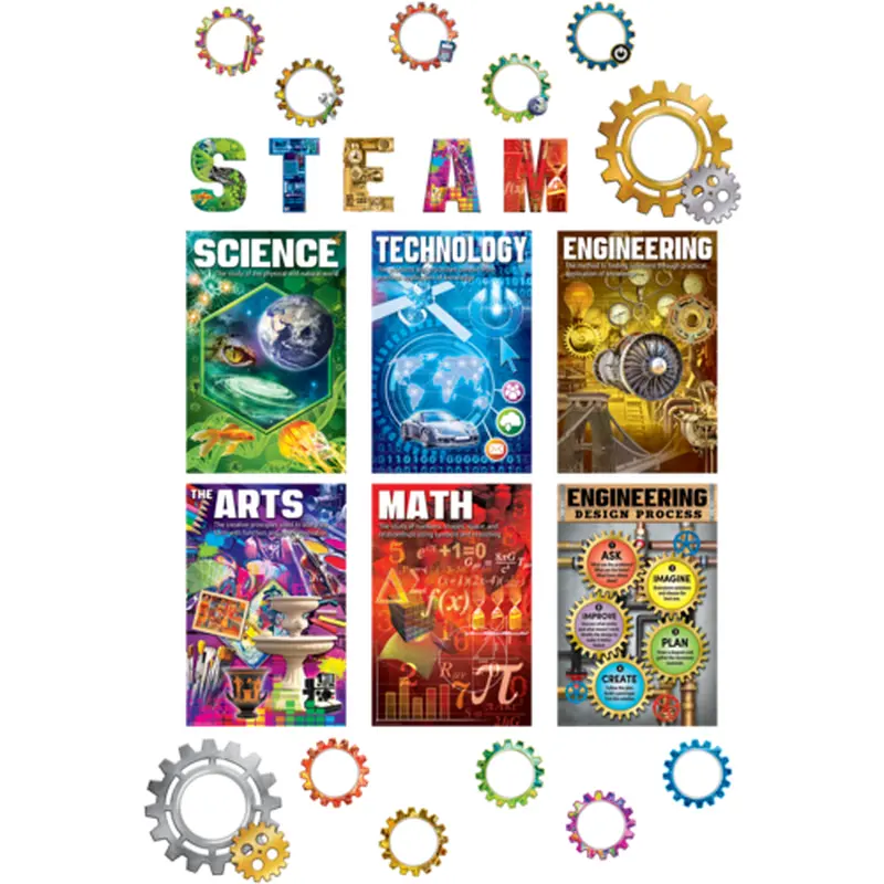 Teacher Created STEAM Bulletin Board, 12" x 18", 25 Pieces (TCR 2150)