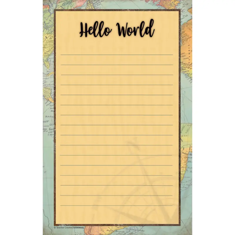 Teacher Created Travel the Map Notepad (TCR8566)