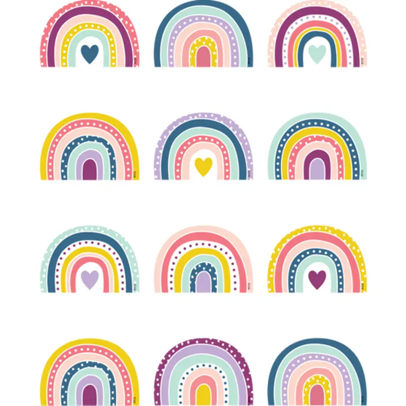 Teacher Created Resources Oh Happy Day Rainbow Mini Accents (TCR 9040)