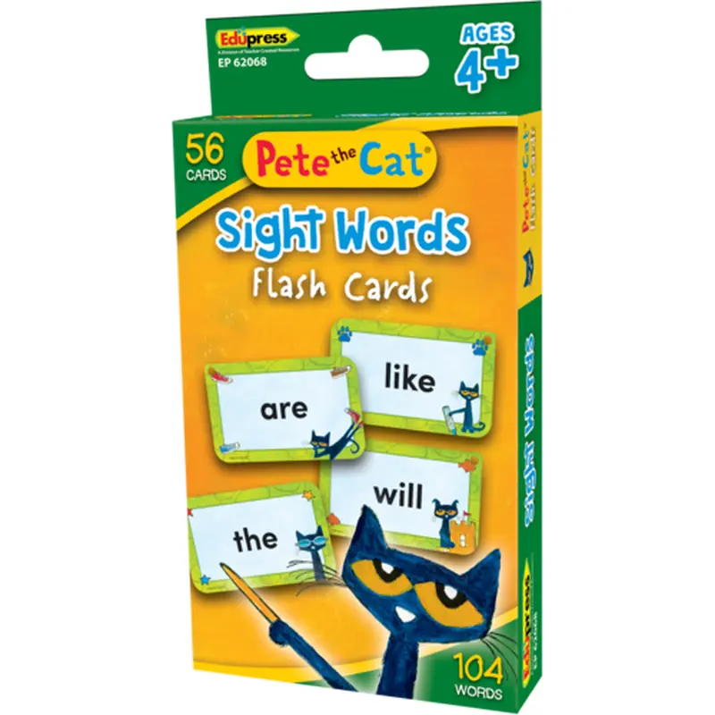 Teacher Created Resources Pete the Cat Sight Words Flash Cards (TCR 62068)