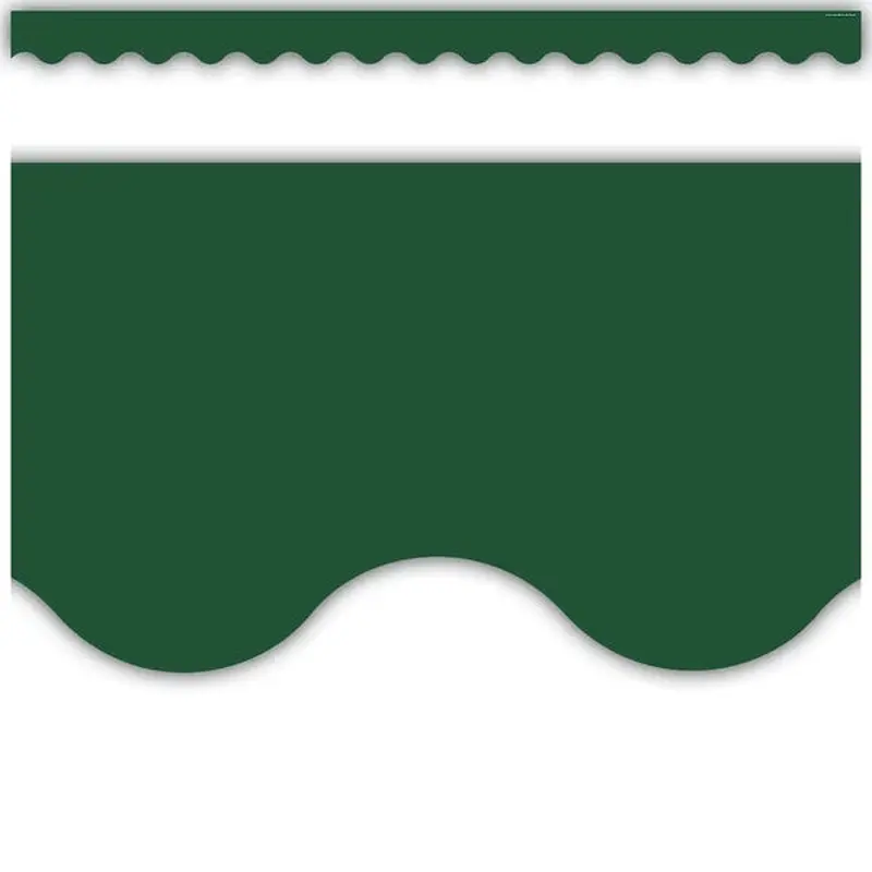 Teacher Created Resources Pine Green Scalloped Border Trim (TCR 9239)