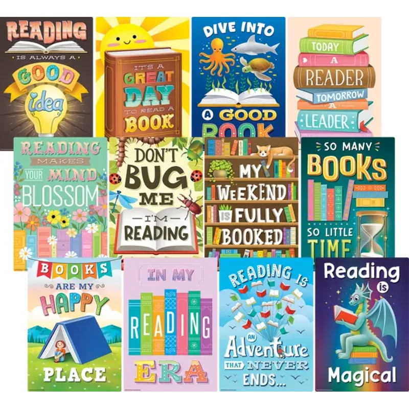 Teacher Created Resources Reading Is Fun Small Poster Pack (TCR 6629)