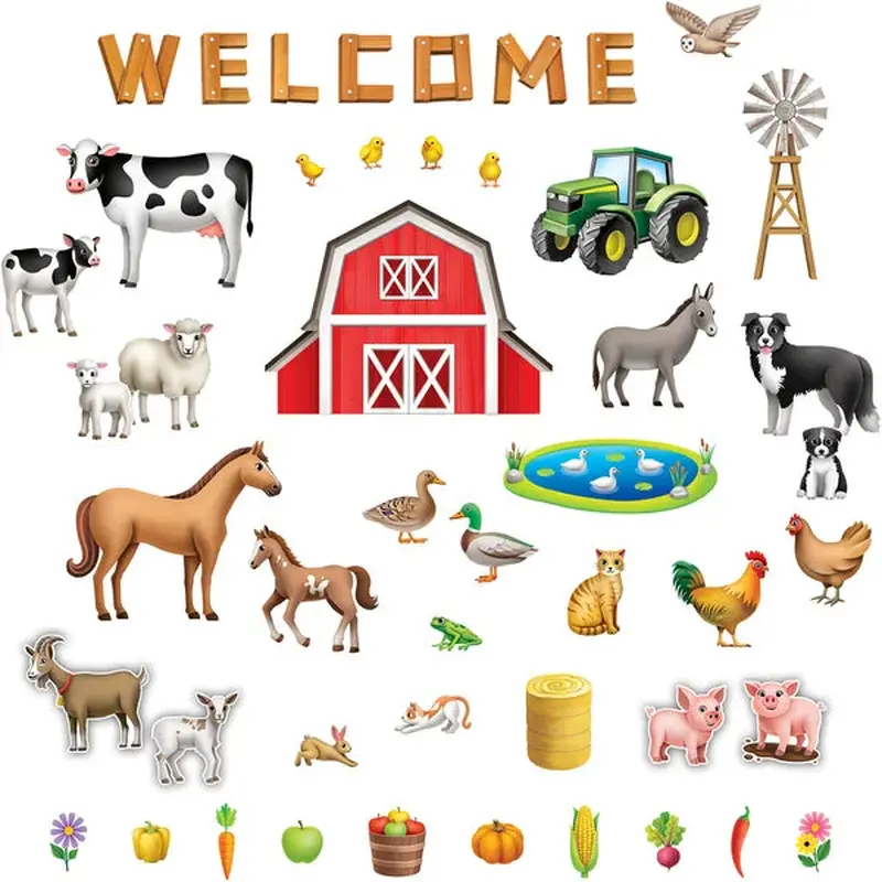 Teacher Created Resources The Farm Bulletin Board Set (TCR 6628)