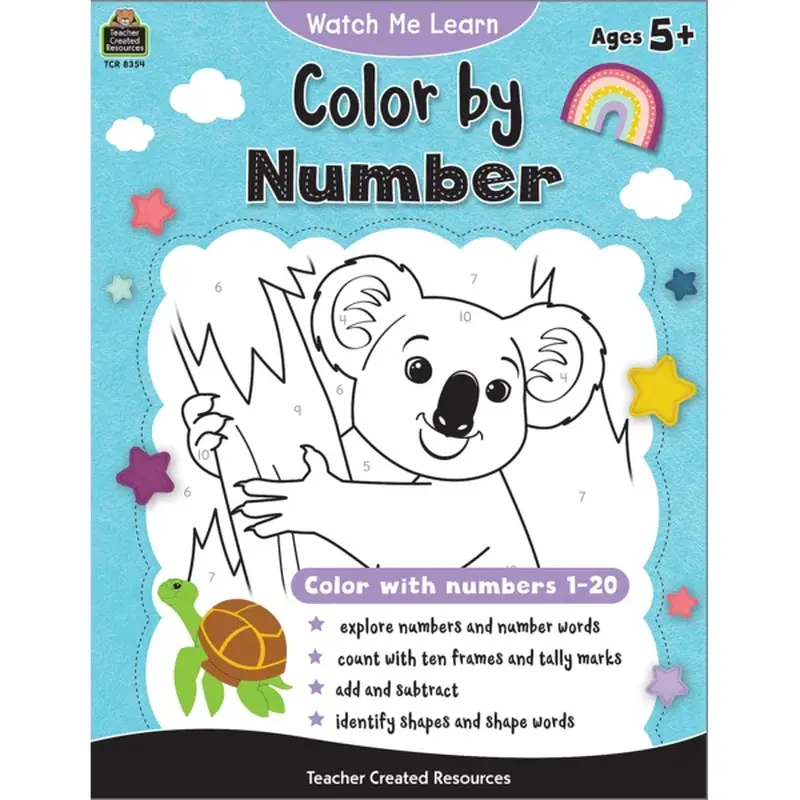 Teacher Created Resources Watch Me Learn: Color By Number (TCR 8354)
