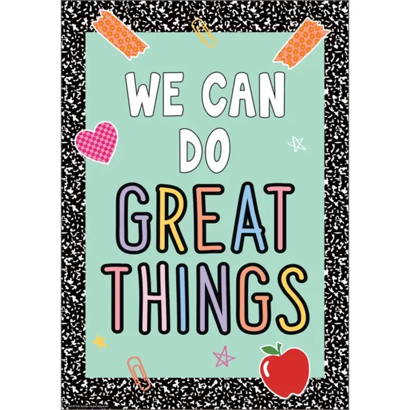 Teacher Created Resources We Can Do Great Things Positive Poster (TCR 7379)