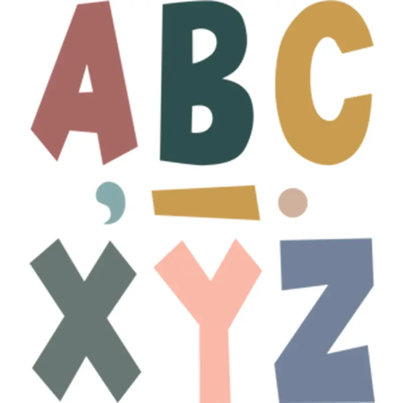 Teacher Created Wonderfully Wild 7" Fun Font Letters (TCR 70107)