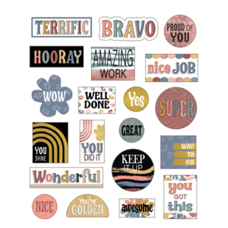 Teacher Created Wonderfully Wild Stickers, " x '' (TCR 9194)