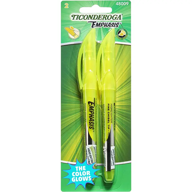 Ticonderoga Emphasis Fluorescent Highlighters (X 48009)