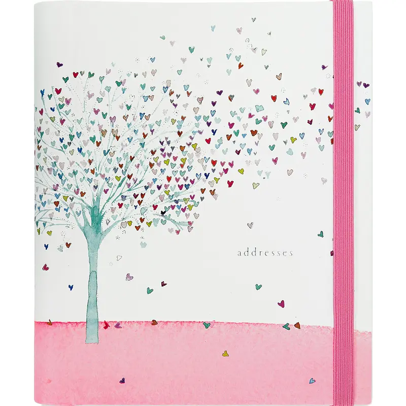 ADDRESS BOOK - TREE OF HEARTS LG