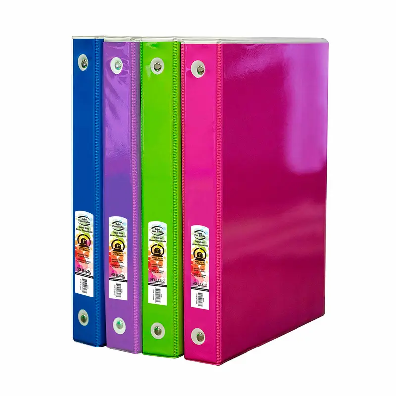 BAZIC 1" WHITE 3-RING TINTED VIEW BINDER