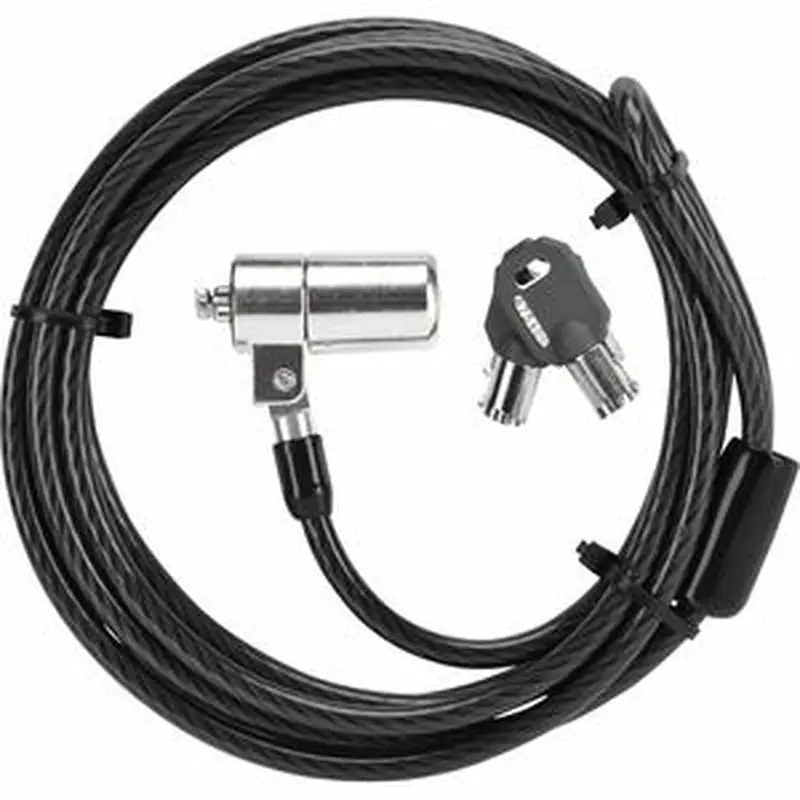Targus DEFCON KL Cable Lock - TAA Compliant - Black - Galvanized Steel - 6 ft - For Notebook, Projector, Monitor