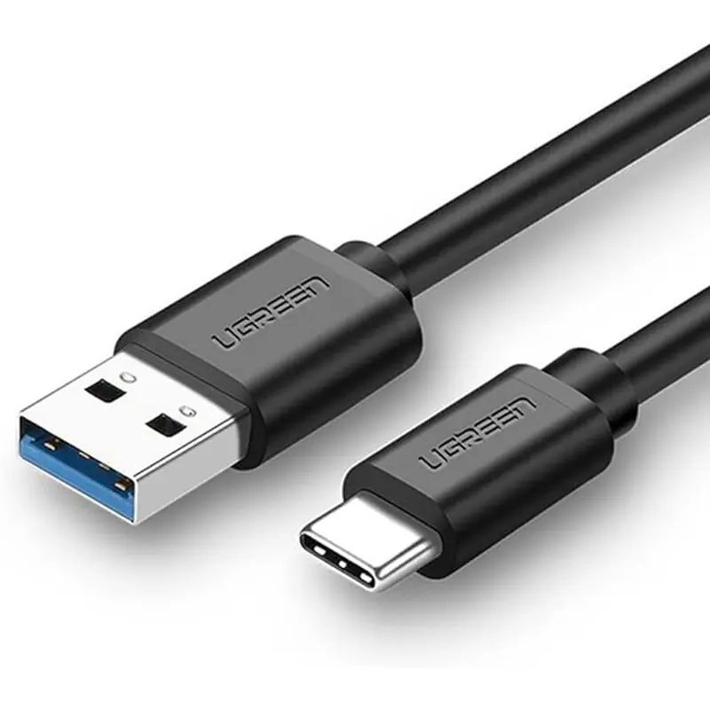 UGREEN USB 3.0 A MALE TO TYPE C MALE CABLE NICKEL PLATING 1M (BLACK)