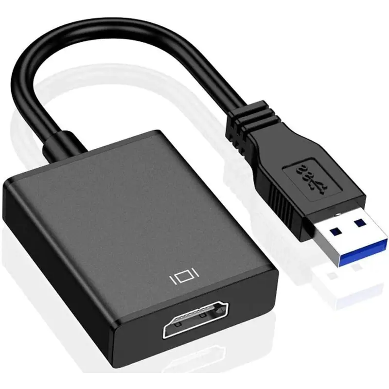 USB to HDMI Adapter, SENGKOB USB 3.0 to HDMI 1080P Video Graphics Cable Converter with Audio for PC Laptop Projector HDTV Compatible with Windows XP 7/8/8.1/10