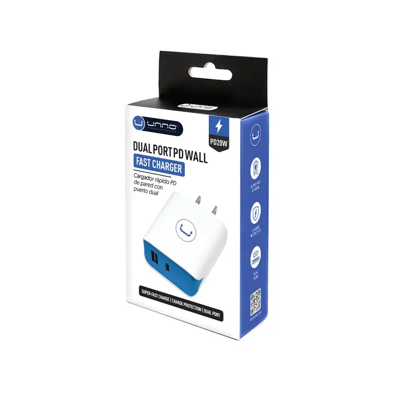 Wall Fast Charger PD20W Dual Port Type A & C