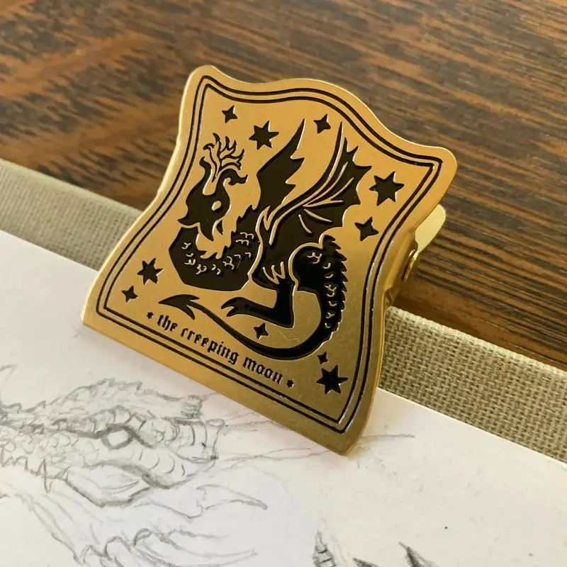 The Creeping Moon Draco Metal Journal Clip