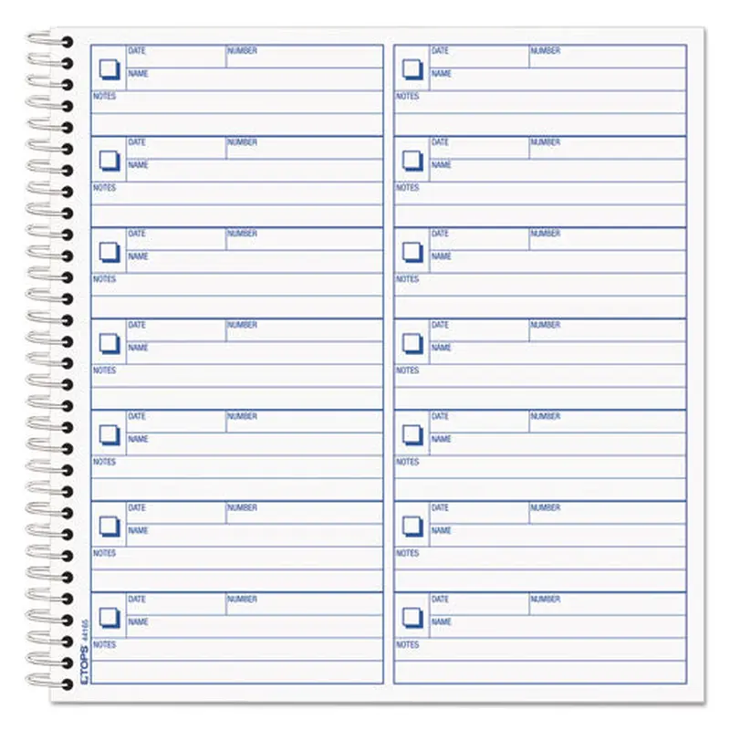 Voice Mail Message Book, One-part (no Copies), 4 X 1.14, 14 Forms/sheet, 1,400 Forms Total