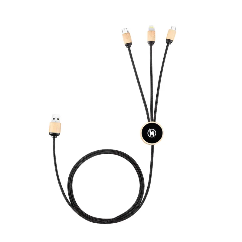 3-in-1 Bamboo Charging Cable (Deliver in 4-6 weeks)