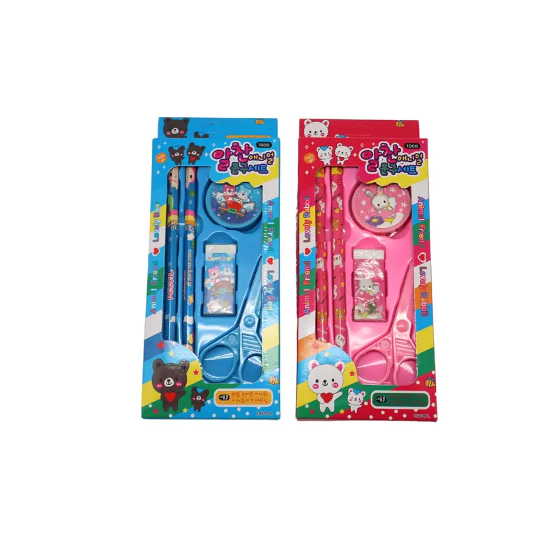 Animal Pattern Pencil Stationery Set